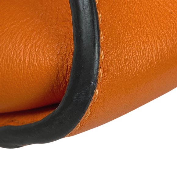 Fendi Peekaboo Regular Leather Shoulder Bag Orange - Picture 5 of 13